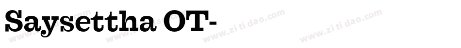 Saysettha OT字体转换